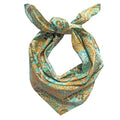 AVKA Studio 100% Cotton Bandanas for Women & Men, 2 Pack 20x20 Inch, 22x22 inch Hand Printed, Lightweight Cotton Handkerchief - color: Turquoise Blue, size: 20 x 20 Inches
