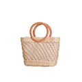 Women's Straw Shoulder Bag Women Large Woven Bag Round Handle Ring Tote Purse Retro Handbags Summer Travel Beach Handbag Hand Woven Straw Large Hobo Bag Big Capacity Handmade Bag for Girls Women E - color: Women's Straw Bag E