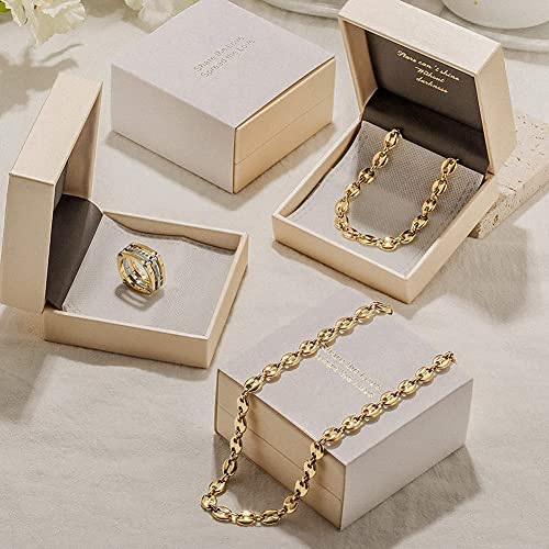 CIUNOFOR 14K Gold Filled Coffee Bean Bracelets for Women, Link Chain Classic Charm Puff Mariner Bracelet, Coffee Bean Jewelry for Adults, Comfort fit for 6.5”–7.5” wrists, Gift for Her