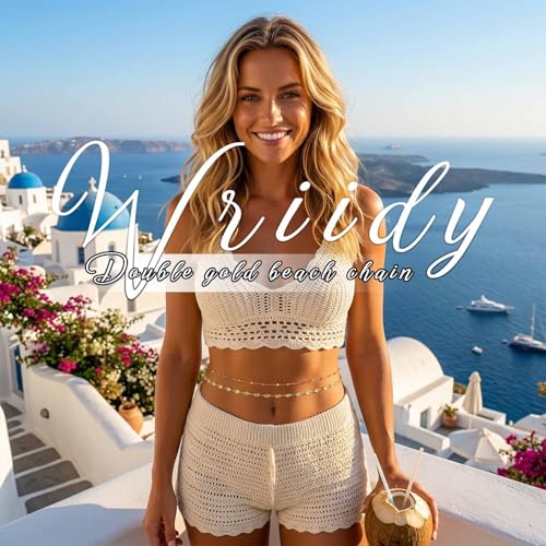 Waist Chain Silver Star Belly Chains Gold Beads Women Crystal Sequins Body Jewelry for Pants and Swimsuits - style: gold-crystal