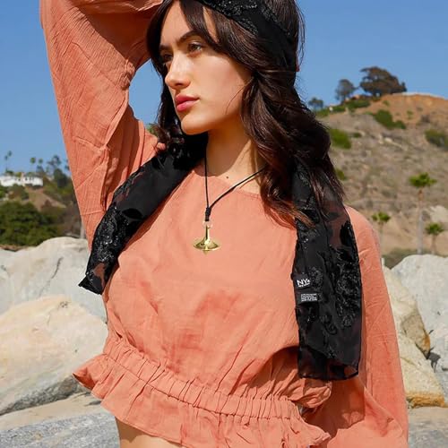 Jeilwiy Leather Necklace for Women Funky Necklace Choker String Cord Necklace with Pendant Boho Style Jewelry - style: Gyro Pendant