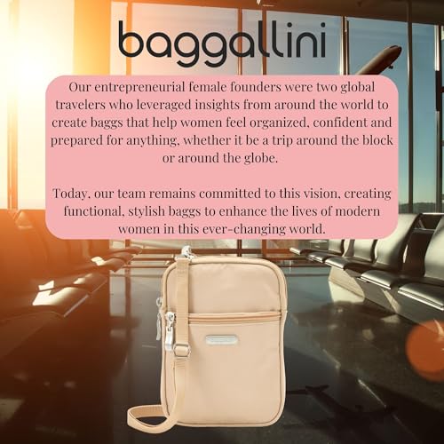 Baggallini Women's Essential Mini Crossbody Bag - color: Light Khaki