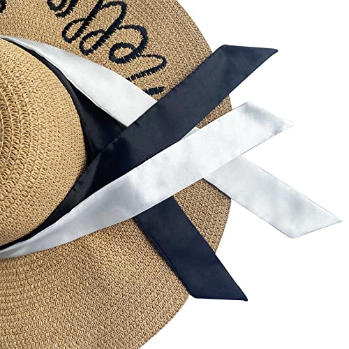 kcctoo 2/6/10Pack Scarf Bags for Women Handbag Scarfs Band Hair Neck Scarves Fashion Gifts - color: 2pcs Black White