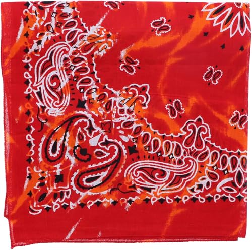 Motique Accessories Modern Tie Dye Bandana - color: Red