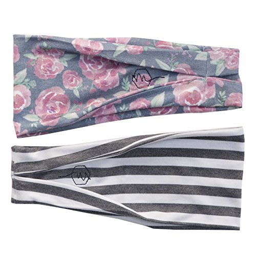 Maven Thread Wide Workout Headbands for Women – Non-Slip Sweatbands for Gym, Running & Yoga - color: Bodhi