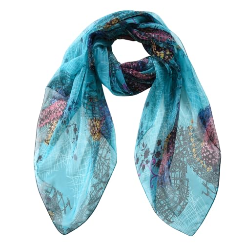 Womens Sexy Bohemian Floral Beach Cover Up Sarong Wrap Swimsuit Beachwear - color: Teal