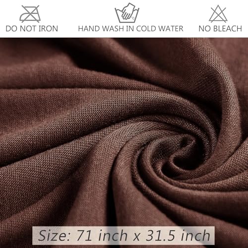 Head Wraps for Black Women African Head Wrap Lightweight for Women Long Plain Turban Hair Scarf Scarves - color: 1 Pc-dark Coffee
