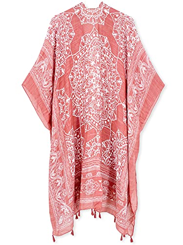 Breezy Lane Kimonos for Women Swimsuit Coverups Beach Cover Up Swimwear Cardigan Summer - color: A Rufous