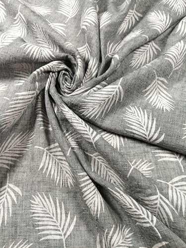 Shanlin Unisex Cotton Square Bandanas Scarves 24x24 - color: Leafptn-lightgrey