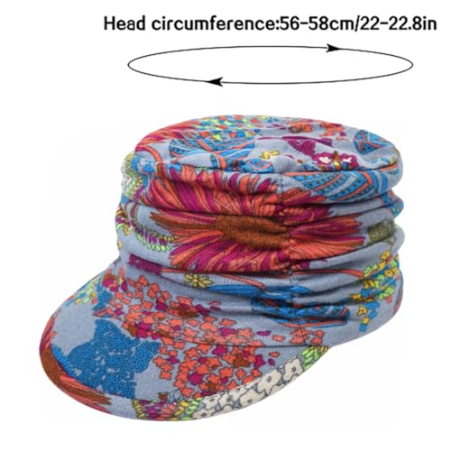XYIYI Women Cancer Headwear Soft Chemo Beanie Baseball Cap - color: Grey Flower