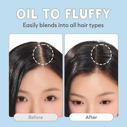 I DEW CARE Tap Secret Mattifying Dry Shampoo Powder - Hydrating Dry Scalp Shampoo for Oily Hair with Biotin & Black Ginseng - Travel Size & Vegan-Friendly Korean Hair Care 0.24oz (Black V2) - color: Black, size: 0.24 Ounce (Pack of 1)