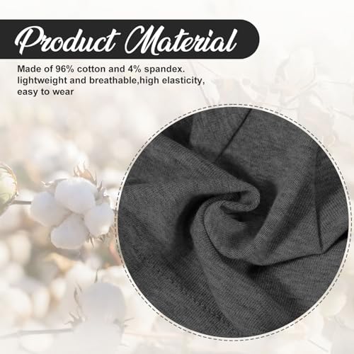 JenPen 4 Pcs Cotton Chemo Headwear for Women Turban Soft Cancer Head Scarf Hats Beanie Elastic Hair Wraps - color: Solid Color