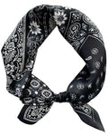 Satin Bandana Headscarf for Women Silky Hair Scarves for Fashion Lightweight - color: 23-black Cashew Nuts