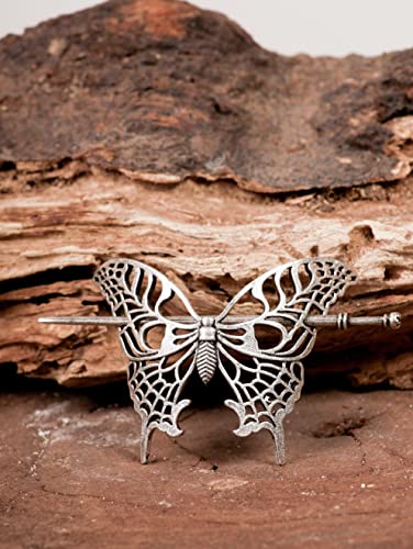 HAQUIL Vintage Antique Medieval Hollow Butterfly Hairpin Hair Stick Hair Accessory for Women