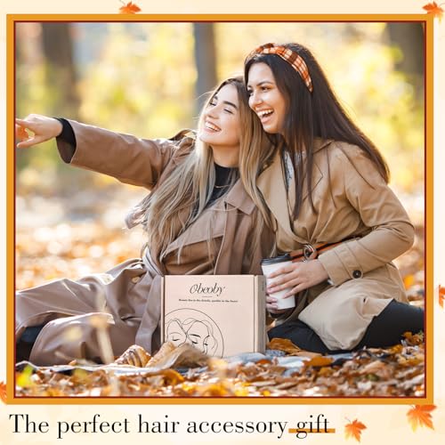 obeoby Fall Headbands for Women, Thanksgiving Knotted Headband Holiday Hairbands for Women Girls Autumn Festive Gift - color: Fall serise