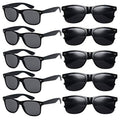 Eyegla Sunglasses Bulk Party Sunglasses Pack 80s Shades Eyewear Set for Men Women 8/10/20/30Pack - color: Black 10 Pack