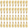 40pcs 2 inch Gold Hair Clips Hair Barrettes Metal Snap Hair Clips Accessories For Women(Gold) - color: Gold