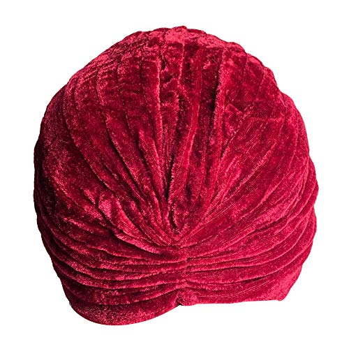 Decou Twist Pleated Hair Wrap Stretch Turban 0545 - color: Wine