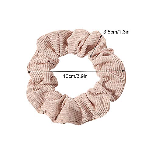 Scrunchies Hair Ties Scrunchy for Women Girls Cute Hairties for Thick Curl Hair No Crease Hair Accessories Soft Ropes Ponytail Holder No Hurt Your Hair 4FBHHCQ-001 - color: 4FBHHCQ-001