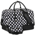 IBFUN Duffel Bag, 21'' Weekender Travel Bag with Shoe Compartment, Waterproof, Overnight Duffel Bag for Women, 3PCS - color: B7-Polka Dot