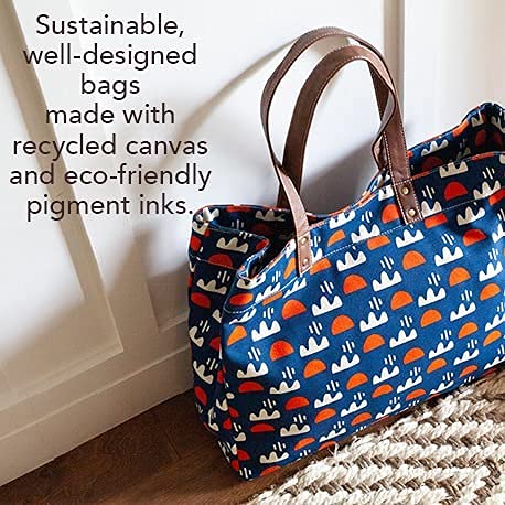 MAIKA Recycled Canvas City Sling Crossbody Bag - color: Echo Tangerine