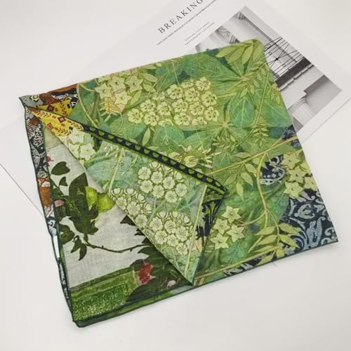 Large Cotton Bandana Lightweight Head Hair Scarf Headbands Wraps Cover Handkerchiefs for Women Men 25 x 25 inch - color: Rt18