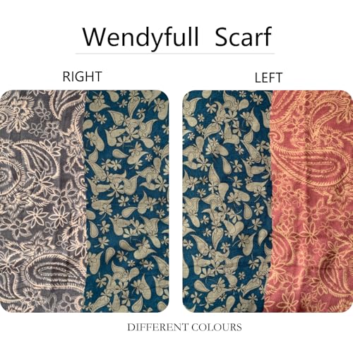 Paisley Pashmina Feel Shawls Wraps for Women Rave Scarf Soft Silky Exotic Boho All Seasons - color: Pink