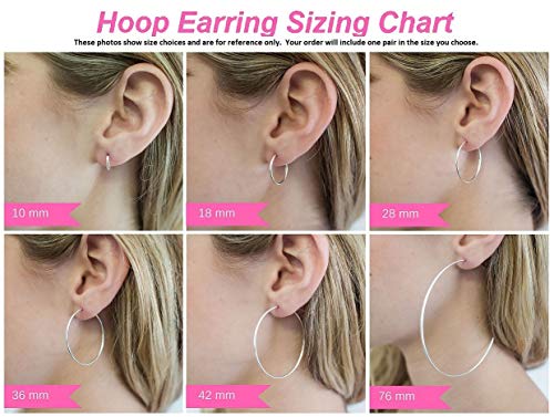 14K Gold Huggie Hoop Earrings (5mm Wide Huggie), Real 14k Gold Hoops - style: Rose Gold 13mm