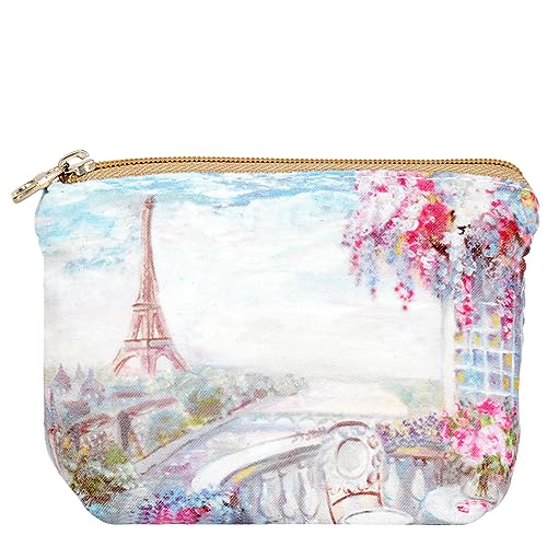 Women and Girls Cute Fashion Coin Purse Wallet Bag Change Pouch Key Holder - color: Iron Tower