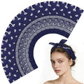 Morcheiong 8/16 Pcs Bandanas Paisley Bandana Head Scarf Headband Handkerchiefs for Men Women Boy Girls - color: Navy Blue