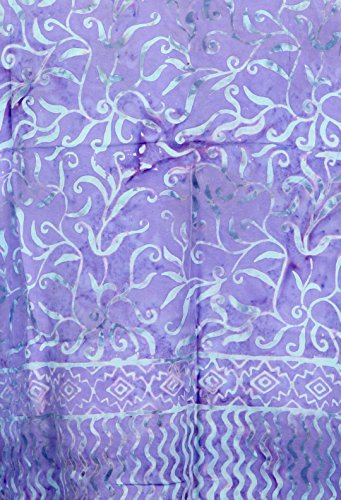 Hats Scarves & More Chemo Scarf Head Scarves for Women Cancer Headwear Headscarf Head Coverings 28 Inch Square Batik - color: La La Lavender