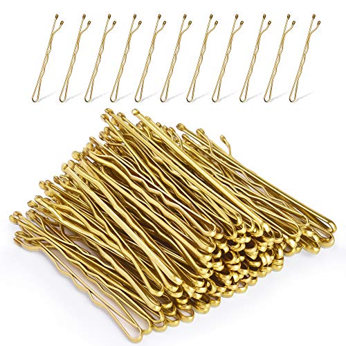 MORGLES Blonde Hair Bobby Pins, 120PCS 2Inches Gold Hair Pins for Women with Box - color: Blonde（2inch)