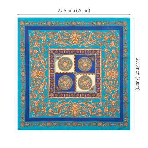 RIIQIICHY Women Head Hair Scarf Like Satin Silk Scarf Sleeping Hair Wrapping Night 27.5" - color: C006