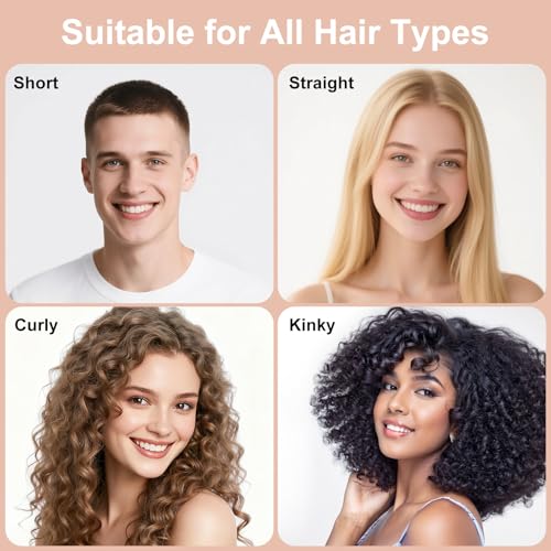 Curly Hair Brush, Curl Defining Brush with Soft Boar Bristles Detangling Tangled Glides, Wide-Teeth Design Effortlessly Shaping & Defining Curls, Curling Definer for Wet & Dry Hair (Beige) - color: Beige