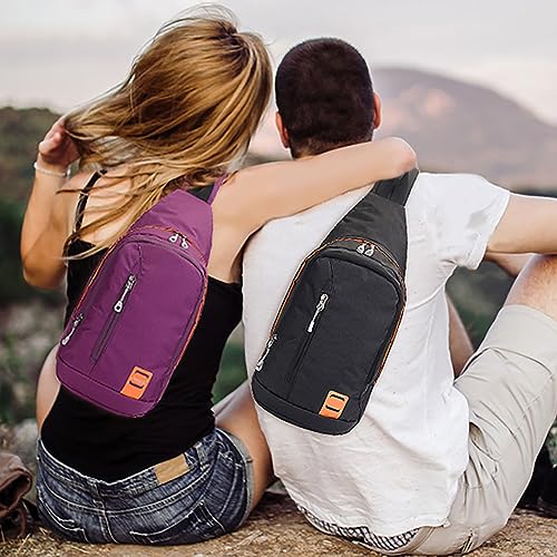 Peicees Small Sling Backpack Waterproof Unisex Shoulder Bag Chest Crossbody Daypack - color: 2_turquoise, size: Small