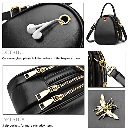Small Crossbody Bags Shoulder Bag for Women Stylish Ladies Messenger Bags Purse and Handbags Wallet - color: 11-1-black