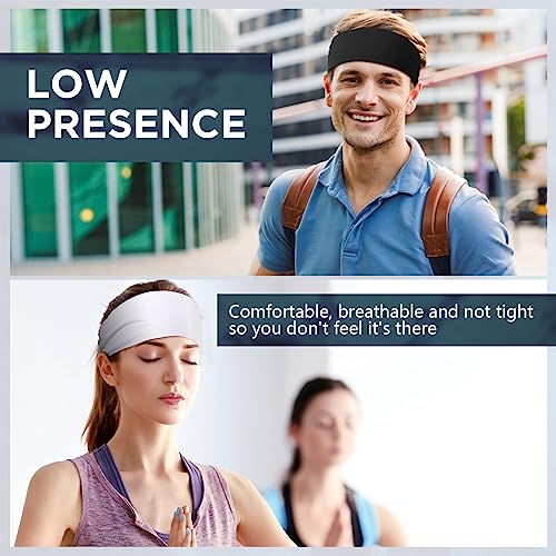 18 Pcs Sports Sweatbands for Men Women Camo Headbands Workout Non Slip Headbands Breathable Head Band Fitness Stretchy Unisex Hairband for Yoga Running Cycling Ball - color: Bright Colors
