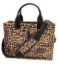 Large Canvas Tote Bag for Women Work Tote Bags with Pockets Laptop Crossbody Purses Everyday Bag Handbags for Travel - color: New Upgrade Plus Leopard