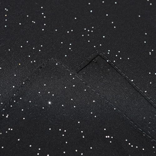 Shawls and Wraps for Evening Dresses Sheer Chiffon Women Elegant Soft Silky Sparkly Wedding Bridal Scarf - color: Black B