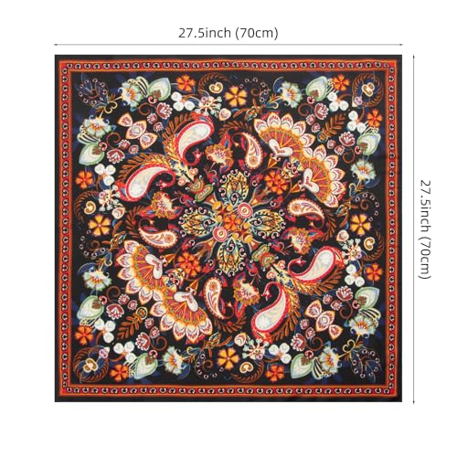 RIIQIICHY Women Head Hair Scarf Like Satin Silk Scarf Sleeping Hair Wrapping Night 27.5" - color: C009
