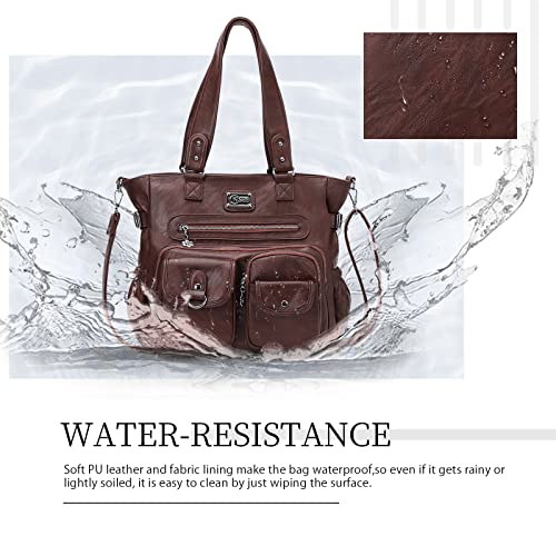 KL928 Large Purses for Women Shoulder Bag Tote Handbags Stylish Vegan Leather Hobo Bags Ladies, A-Black-4 | Large - color: 01-coffee