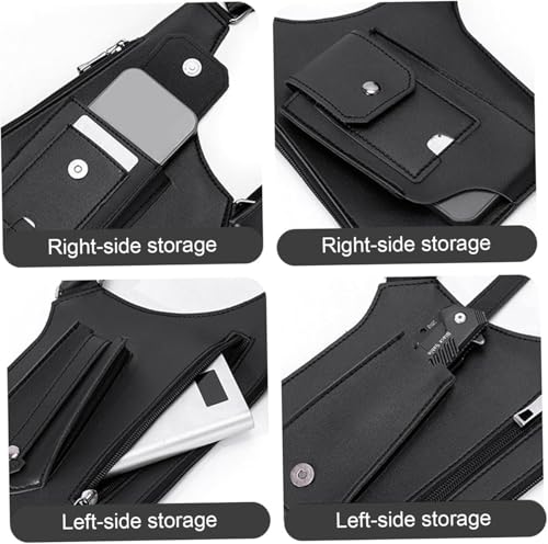Premium Leather Shoulder Bag, Double Shoulder Armpit Bag, Anti-Theft Hidden Adjustable Strap Holste, Underarm Strap Wallet