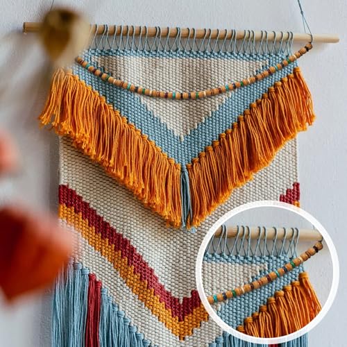 Pndeyo 100pcs Wooden Flat Spacer Beads, Large Hole Natural Wood Hair Beads for Crafts, Colorful Wooden Spacer for Necklace Bracelet DIY Craft Handmade Decor - color: 7 Colors-100pcs