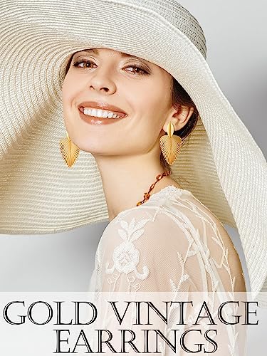 Glenmal Gold Statement Earrings for Women Large Gold Geometric Earrings Woven Twisted Leaf Earring Jewelry Gift - style: Boho Leaf