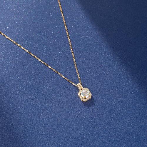 Paxuan 4pcs Cubic Zirconia Wedding Jewelry Sets for Bride Bridesmaid Cubic Zirconia Pendant Necklace Earrings Link Tennis Bracelet Open Ring Set for Women - color: Gold Plated Iridescent AB Cubic Zirconia