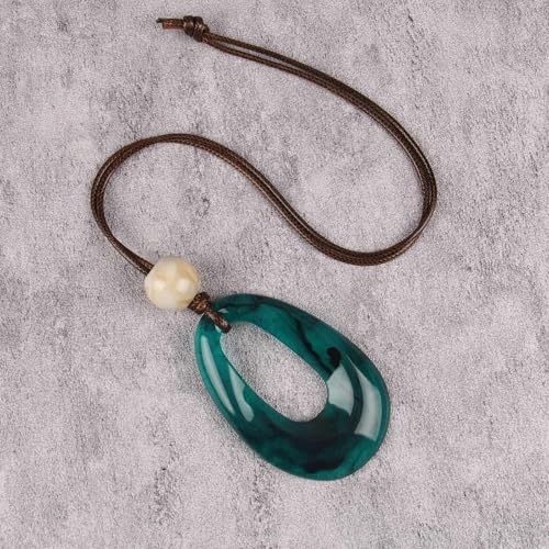 Chunky Necklace for Women Boho Pendant Necklace Statement Western Choker Necklaces for Women Vintage Bohemian Jewelry - style: Bohemian Pendant Necklace