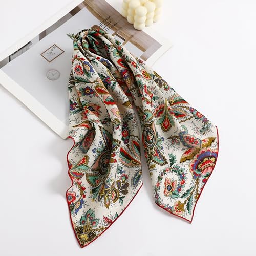 STARWHISPER Multicolored 22''x22'' Cotton Bandana for Women and Men Multi-purpose Headband Hair Scarf Protective Coverage - color: S3-multicolore