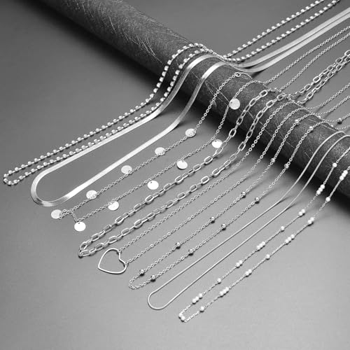 Tornito 8Pcs Waist Belly Chain CZ Heart Pearl Snake Bead Sequin Paperclip Belly Chain Summer Beach Sexy Body Chains Jewelry Accessories for Women Adjustable - style: D:8Pcs(Heart) Silver