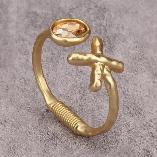 Chunky Gold Bracelet Trendy Gold Cuff Bracelets for Women Statement Silver Arm Cuffs Bangles Arm Punk Jewelry Accessories - style: Gold Bangle Bracelets