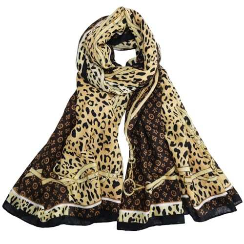 WZX Boho Scarf for Women, 70"x35" Large Lightweight Shawl Wrap for Travel, Sun Protection, Office & All-Season Wear - color: 008